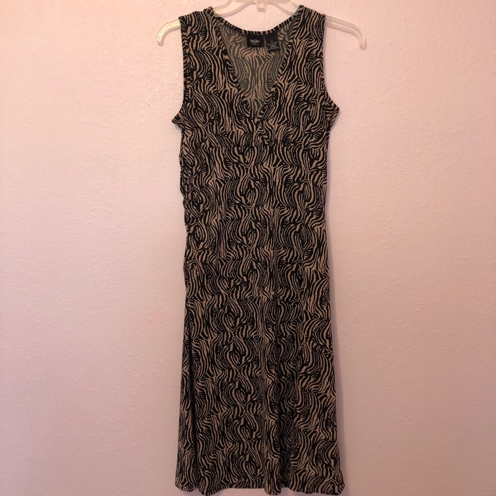 Mossimo Zebra Print Midi Tank Dress